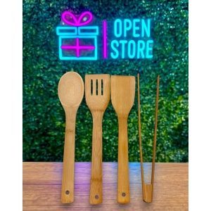 SET DE 4 UTENSILIOS DE BAMBU