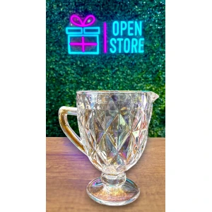 JARRA DE VIDRIO 1L ROMBOS TORNASOLADA