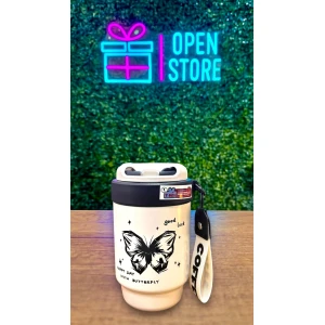 VASO TERMICO DE ACERO CON CORREA MARIPOSAS