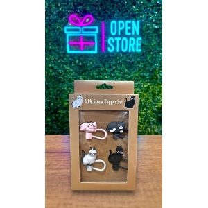 CAPUCHON SILICONA PARA SORBETE ANIMALITOS EN CAJA X4