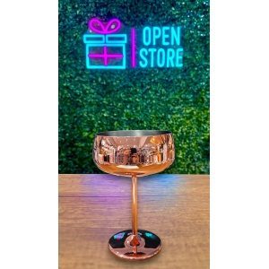 COPA ACERO ROSA DE COCTEL 450ML