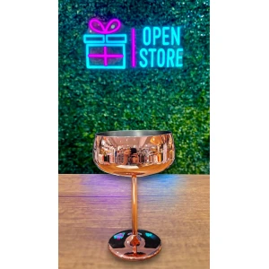 COPA ACERO ROSA DE COCTEL 450ML