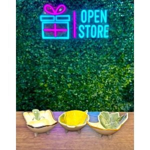 PLATO DE CERAMICA CON FORMA DE VERDURA 19X10CM