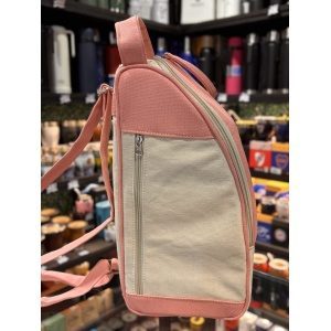 BOLSO MATERO BOTINERO CORDURA BLANCO Y ROSA