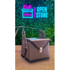 MATERA CANASTO DE CUERINA FIRENZE CON TAPA