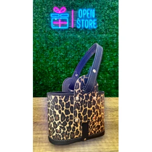 MATERA CANASTO OVALADA ANIMAL PRINT