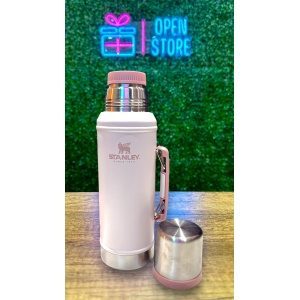 TERMO CLASICO STANLEY 950ML CON MANIJA ROSA