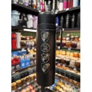 TERMO ACERO 1L MEDIA MANIJA CLUBES (4 ESCUDOS)