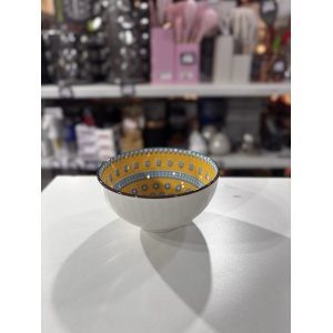 BOWL CERAMICA DISEÑO ETNICO GEOMETRICO