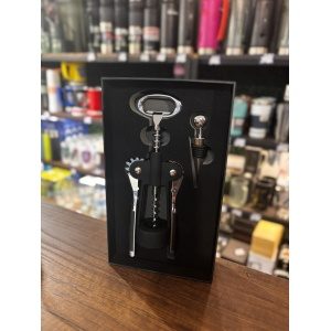 SET VINO X2 CON DESTAPADOR MARIPOSA EN CAJA