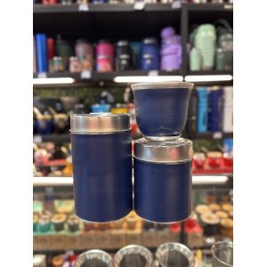 SET VERTEDORES + MATE CUERINA NEGRA EN CAJA