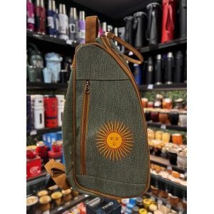 BOLSO MATERO BOTINERO LINEA PAMPA CON ESTAMPA SOL DE MAYO - MALVINAS