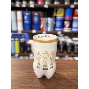 VASO FERNETERO CERAMICA CHICO ESPECIAL ARGENTINA