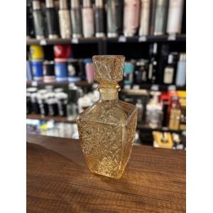 WHISKERA VIDRIO LABRADO COLOR AMBAR