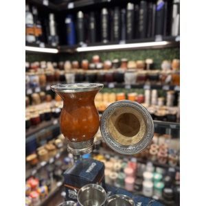 MATE PORONGO CON PIE DE HIERRO Y VIROLA
