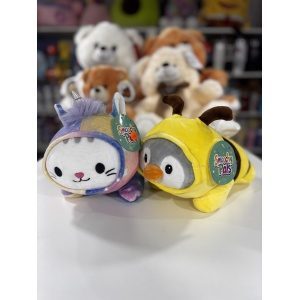 PELUCHE ANIMALES 10" (GATO CON PIJAMA - ABEJA)