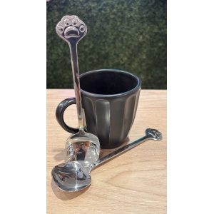 CUCHARA METAL GARRA PLATEADA