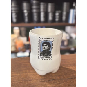 VASO FERNETERO CERAMICA MARADONA