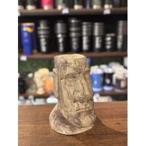 VASO TIKI MOAI GRIS