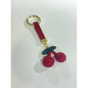 LLAVERO CEREZA CON BRILLO