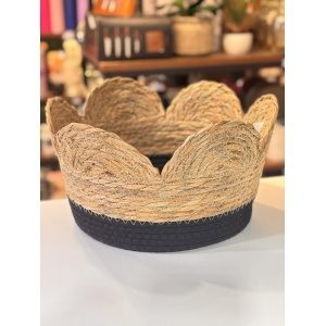 CANASTO SEAGRASS CON BORDES REDONDEADOS 29X19